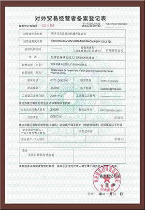 外貿經營證書